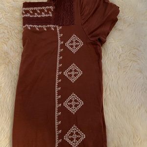 American Eagle Embroidered Top
